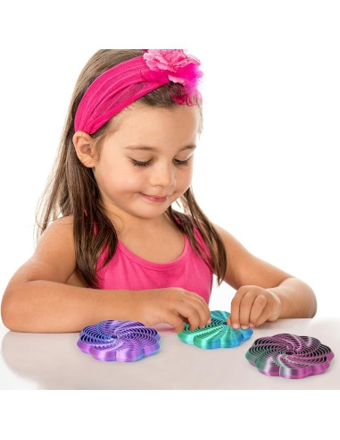 Juguete Antiestrés Fractal Hexágono Mydhall Verde 10 cm