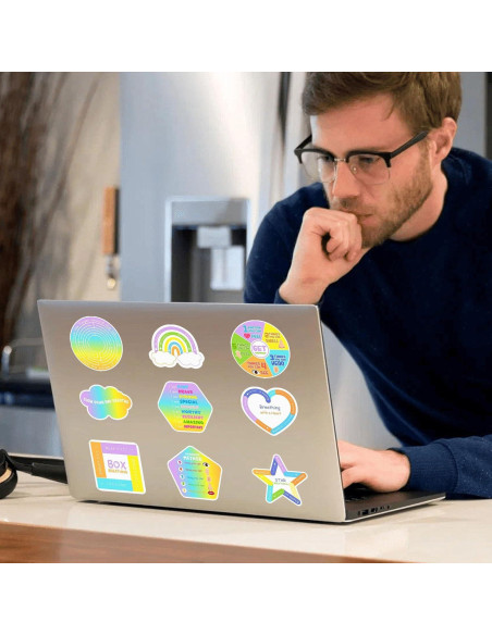 12 Etiquetas Sensoriales Antiestrés Heyiminy - Calmantes 12 Etiquetas Sensoriales Antiestrés Heyiminy - Calmantes