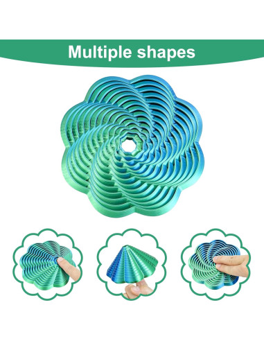 Juguete Antiestrés Fractal Hexágono Mydhall Verde 10 cm