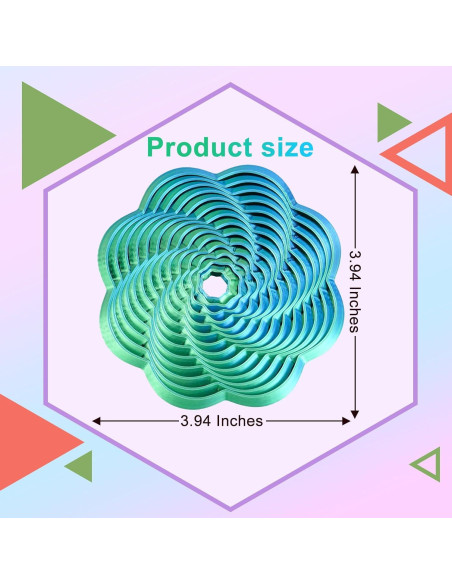 Juguete Antiestrés Fractal Hexágono Mydhall Verde 10 cm