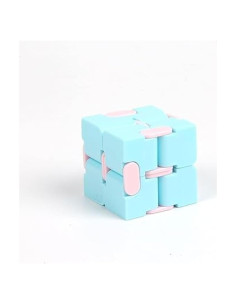 Cubo Infinito Antiestrés BWESOO Azul Juguete de Bolsillo