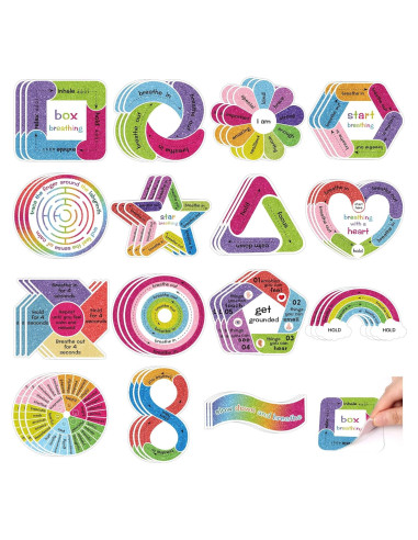 45 Calcomanías Sensoriales Calmantes Huimdery - Alivio Estrés