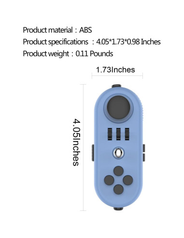 Dados Antiestrés HerMeng Fidget Alivio de Estrés 4,39x2,49cm
