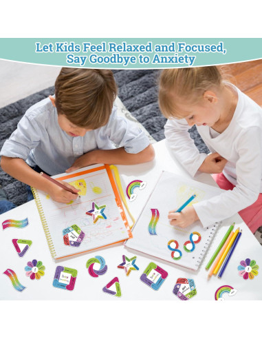 45 Calcomanías Sensoriales Calmantes Huimdery - Alivio Estrés