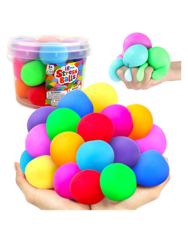 Pelotas Antiestrés Squishy Small Fish - Paquete 18 Pcs