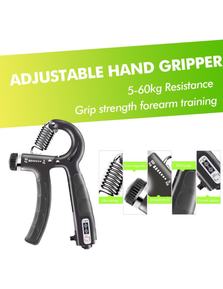 Kit de Entrenamiento de Fuerza de Mano MUMUWIND 8 Piezas