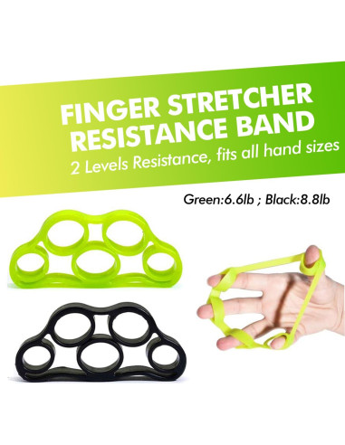 Kit de Entrenamiento de Fuerza de Mano MUMUWIND 8 Piezas