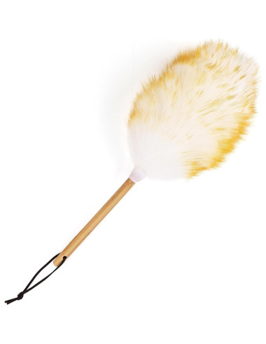 Plumeros de lana de cordero Greenfeather 38 cm 2 piezas