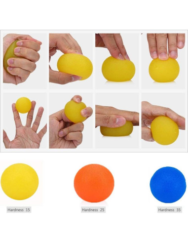 Paquete de 3 pelotas de terapia Ai Hang - Alivio de estrés