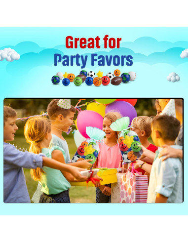 Paquete de 25 Mini Pelotas Antiestrés Bedwina 5-8 cm