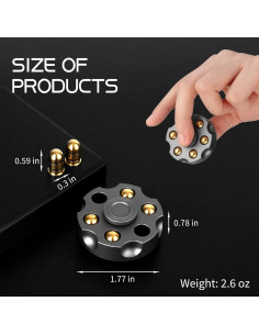 Ruleta Fidget Spinner Xfsol Alivio Estrés Gris 4,49cm 2