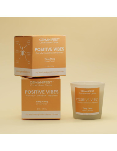 Vela de Manifestación Ylang Ylang con Cristales 190g