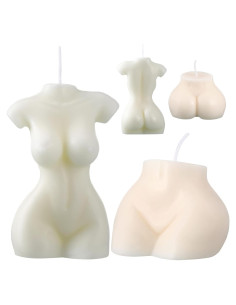 2 Velas de Soja Estéticas Cuerpo Femenino 6.5x9.5cm