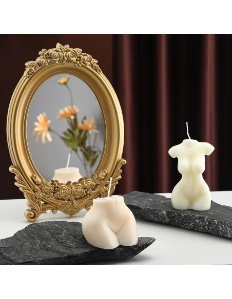 2 Velas de Soja Estéticas Cuerpo Femenino 6.5x9.5cm