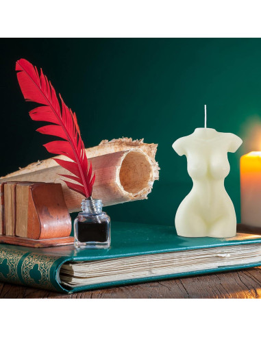 2 Velas de Soja Estéticas Cuerpo Femenino 6.5x9.5cm