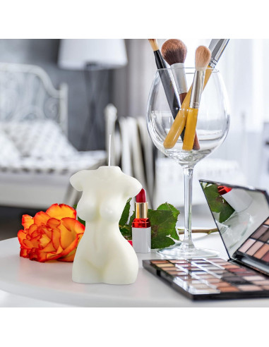 2 Velas de Soja Estéticas Cuerpo Femenino 6.5x9.5cm