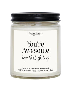 Vela Aromática de Soja 255g Cedar Crate - Flor de Jazmín