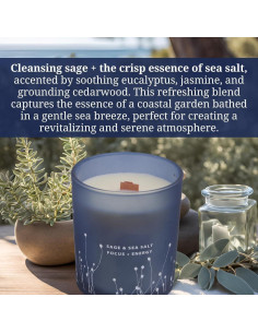 Vela Aromática GIFTAWAY Sal Marina y Salvia 300g 2