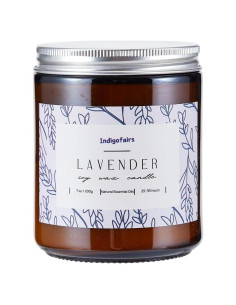 Vela Aromática de Lavanda Indigofairs 200g Cera de Soja