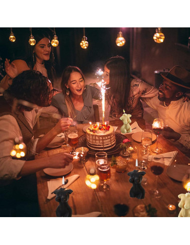 2 Velas Decorativas Cuerpo Femenino Itechpanda Blanco Negro