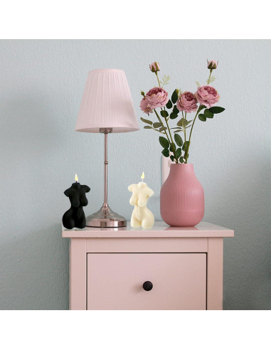 2 Velas Decorativas Cuerpo Femenino Itechpanda Blanco Negro