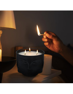 Vela Aromaterapia Eucalipto Romero DEYIR 20 oz Buda 2