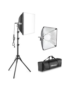 Kit de Iluminación Softbox UBeesize 40x40 cm 40W 6500K