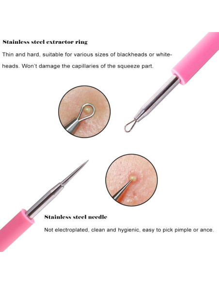 BEZOX Herramienta Extractora de Acné y Espinillas 11.18cm