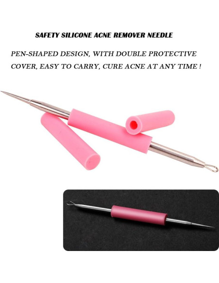 BEZOX Herramienta Extractora de Acné y Espinillas 11.18cm