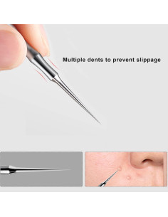 Extractor de Puntos Negros MUZEFAZHAN Acero Inoxidable 2 en 1 2