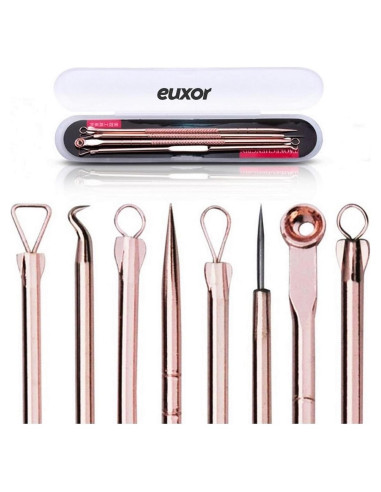 Kit Extractor de Puntos Negros Euxor - 4 Piezas Rosa