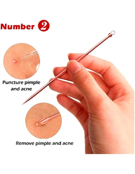 Kit Extractor de Puntos Negros Euxor - 4 Piezas Rosa