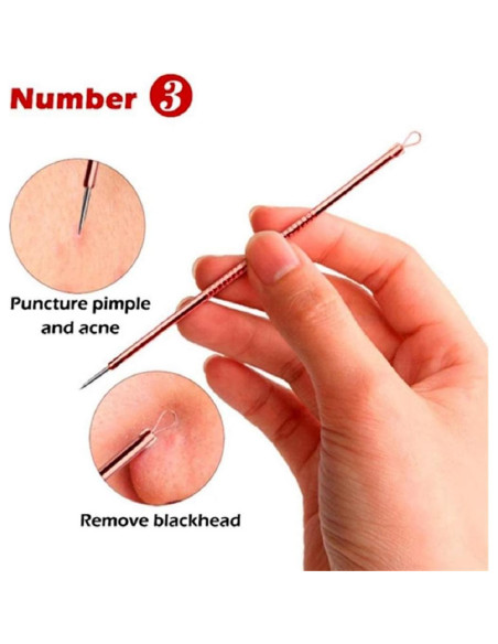 Kit Extractor de Puntos Negros Euxor - 4 Piezas Rosa