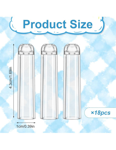 18 Tapas de Lápiz Transparentes Gtziqa - Protectores de Punta