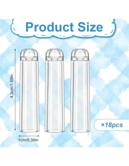 18 Tapas de Lápiz Transparentes Gtziqa - Protectores de Punta