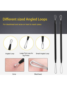 Kit de Herramientas para Espinillas Boxoyx 10 Piezas Negro 2