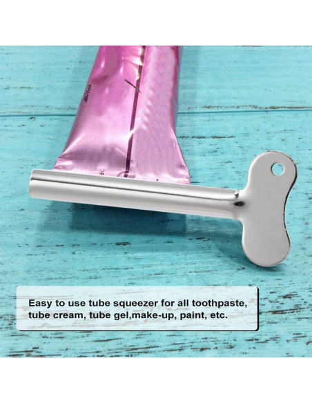 Exprimidores de Tubos de Acero Inoxidable DonLeeving 10 Pcs