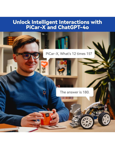 Kit Coche Robot AI SunFounder PiCar-X para Raspberry Pi