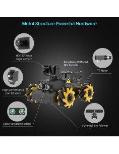Kit Robot AI Vision TurboPi para Raspberry Pi - Programable 2