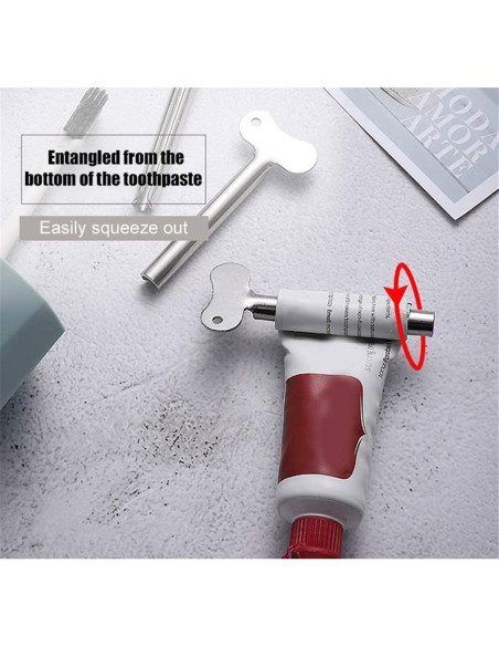 Exprimidores de Tubos de Acero Inoxidable DonLeeving 10 Pcs