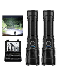 Linterna LED Recargable 2000 Lúmenes IPX6 12H 5 Modos