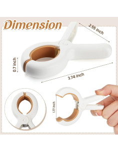 Clips para Toallas de Playa Tanlade 48 Pcs Antideslizantes 2