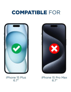 Paquete de 3 Protectores de Pantalla Tech Armor iPhone 15 Plus 2