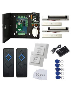 Sistema de Control de Acceso MENGQI-CONTROL 2 Puertas RFID