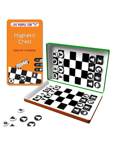 Juego de Ajedrez Magnético La Vaca Púrpura - Portátil 19.3 cm
