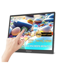 Monitor Portátil 14" FHD 1920x1200 Touchscreen Akntzcs