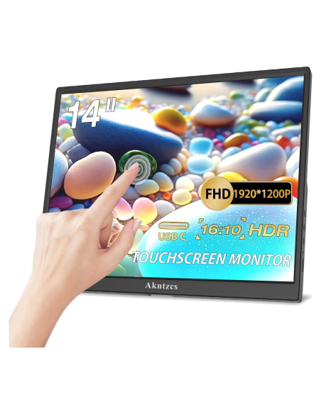Monitor Portátil 14" FHD 1920x1200 Touchscreen Akntzcs