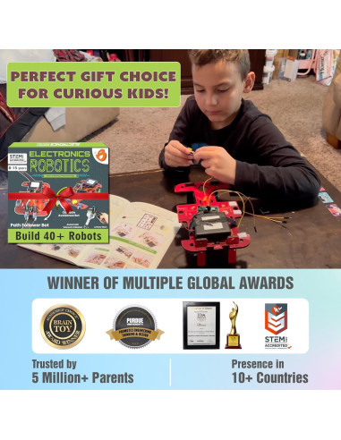 Kit Robótica STEM ButterflyEdufields 40 en 1 para Niños 8-12 Años