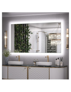 Espejo de Baño LED Keonjinn 76,2 x 139,7 cm Retroiluminado