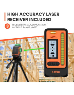 Nivel Láser Exterior DOVOH H3-360G Autonivelante 400 pies 2